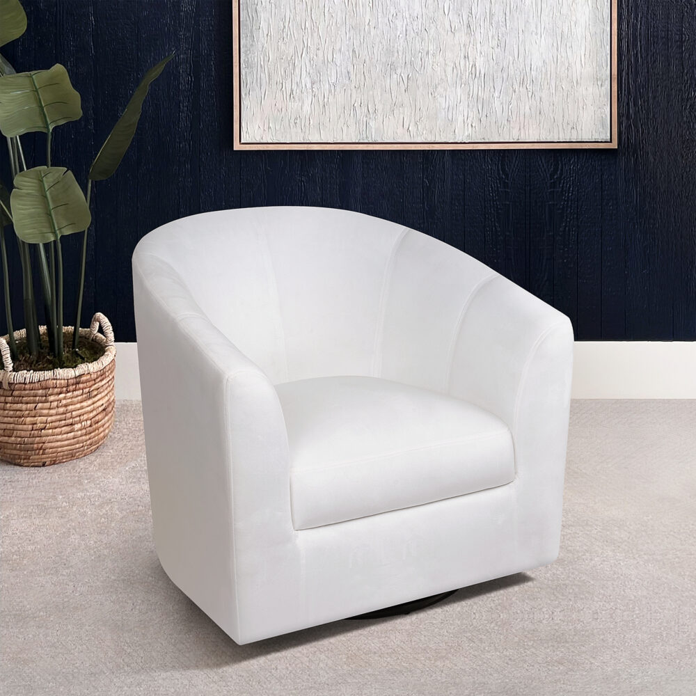 HomeStock Swivel Barrel Accent Chair - 27