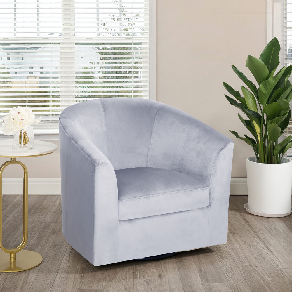 HomeStock Swivel Barrel Accent Chair - 32