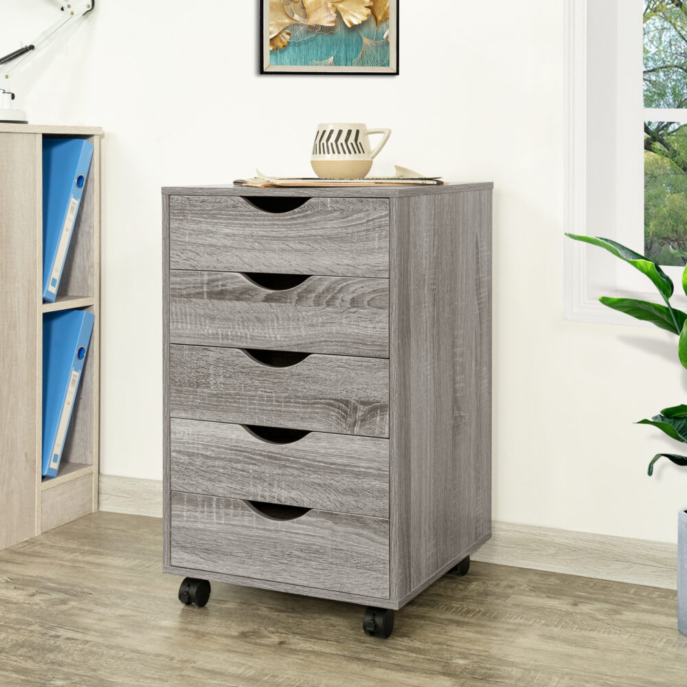 5 Drawers Office File Cabinet by HomeStock - 12