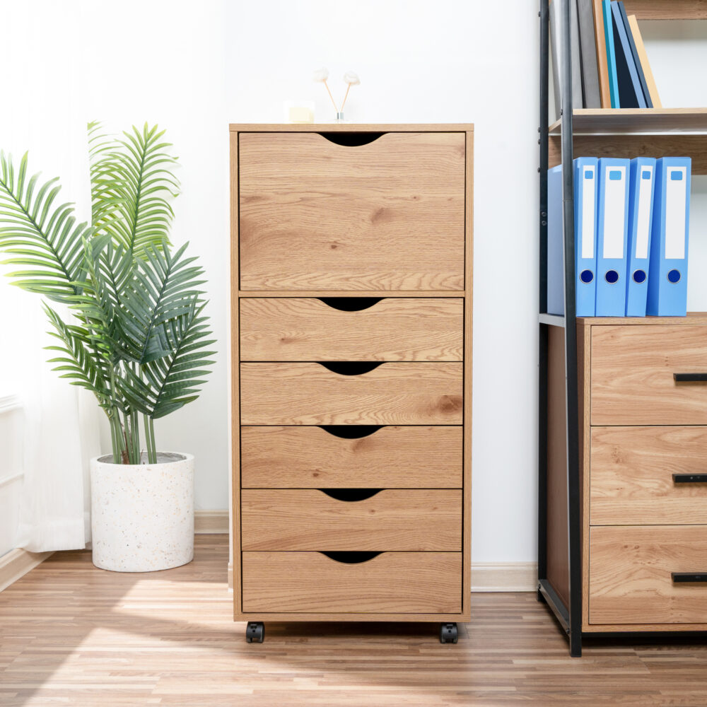 6-Drawer Office Storage Cabinet by HomeStock - 22