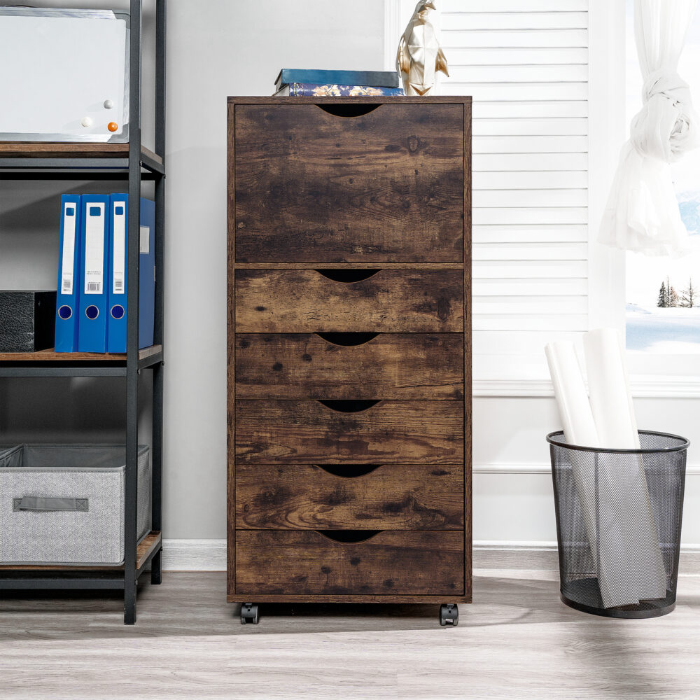 6-Drawer Office Storage Cabinet by HomeStock - 27