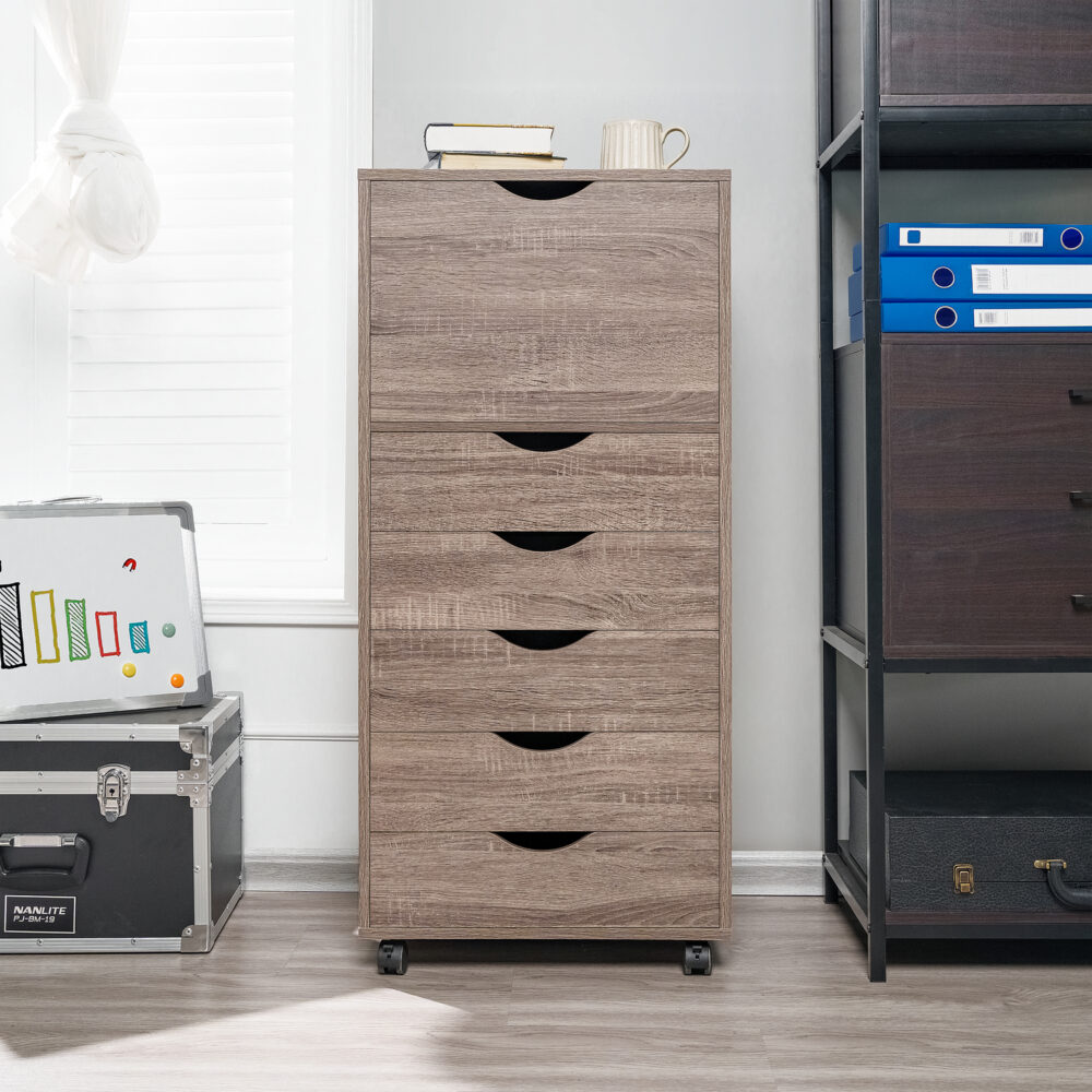 6-Drawer Office Storage Cabinet by HomeStock - 32