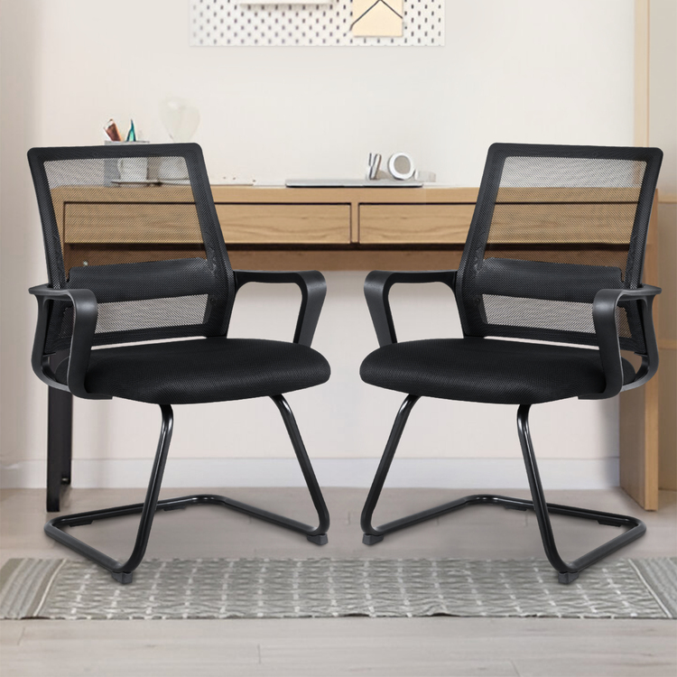 Ergonomic Mesh Office Guest Chair ? Breathable Reception Chair for Waiting Rooms, Medical Clinics ; Conference Areas - 2