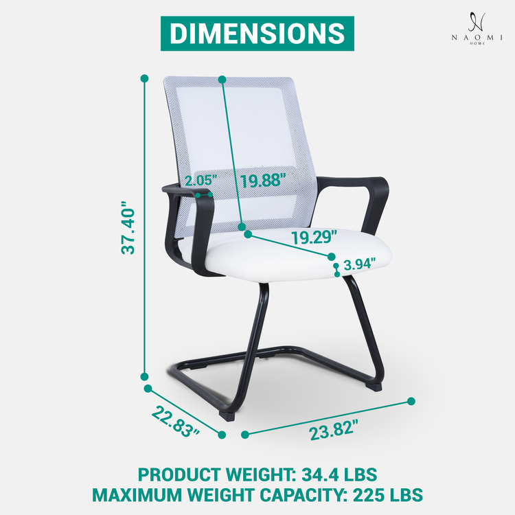 Ergonomic Mesh Office Guest Chair ? Breathable Reception Chair for Waiting Rooms, Medical Clinics ; Conference Areas - 11