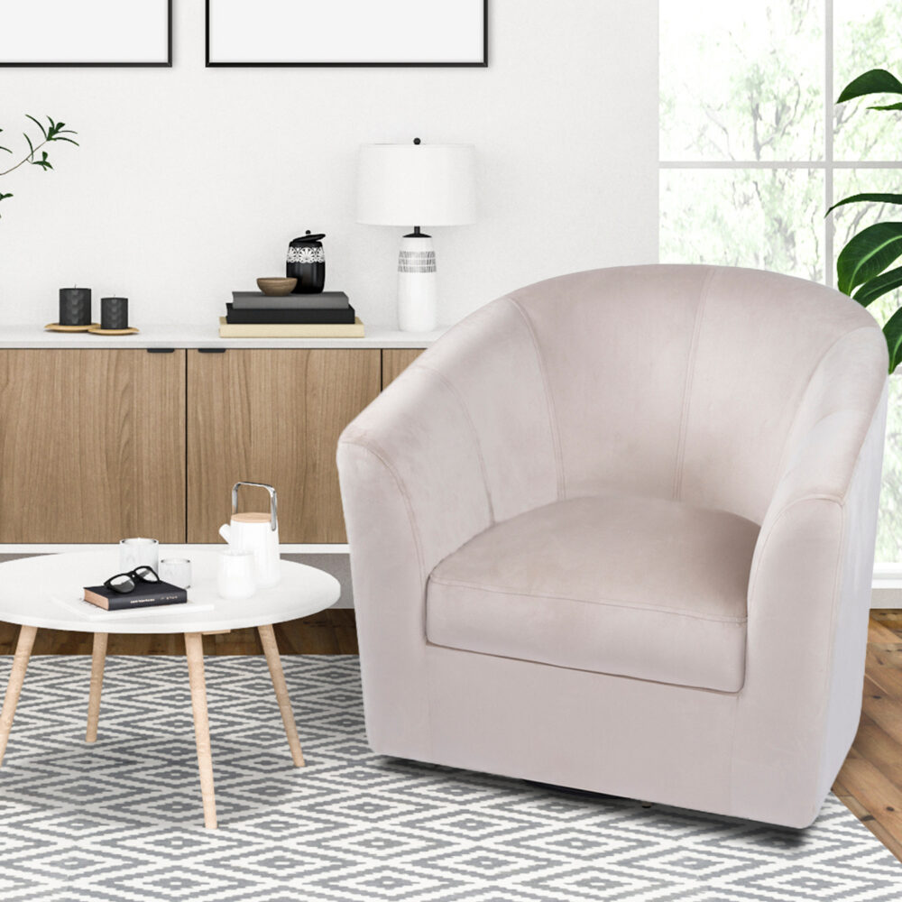 HomeStock Swivel Barrel Accent Chair - 1
