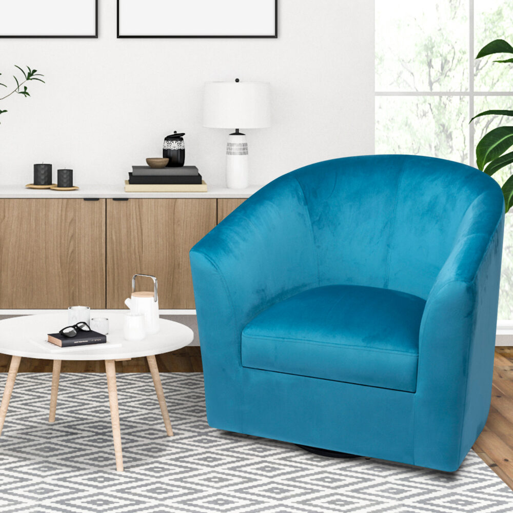 HomeStock Swivel Barrel Accent Chair - 7