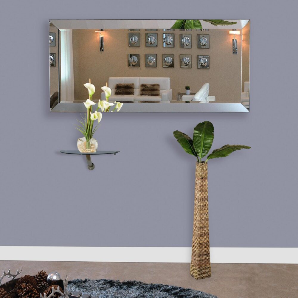 Sleek Beveled Full Body Mirror by HomeStock - 1