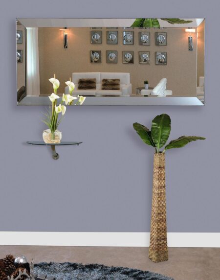 Sleek Beveled Full Body Mirror by HomeStock