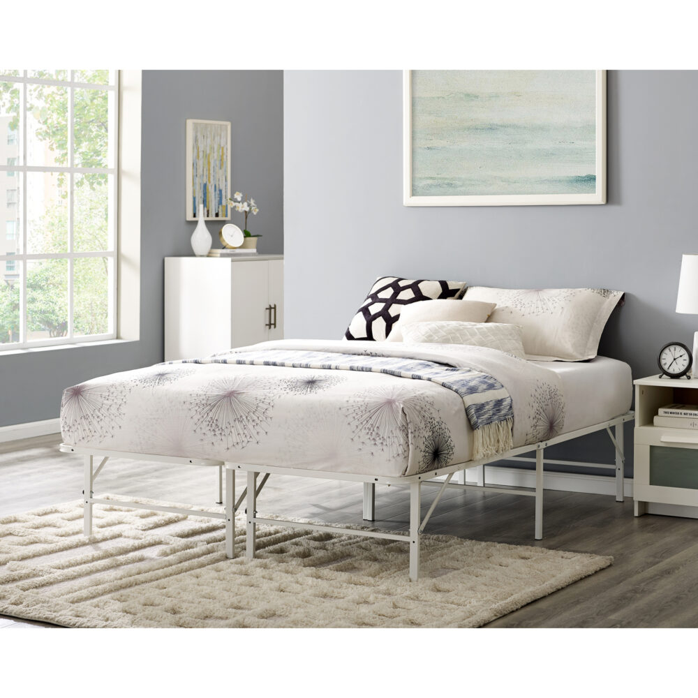 14″ Foldable Metal Platform Bed Frame by HomeStock - 30