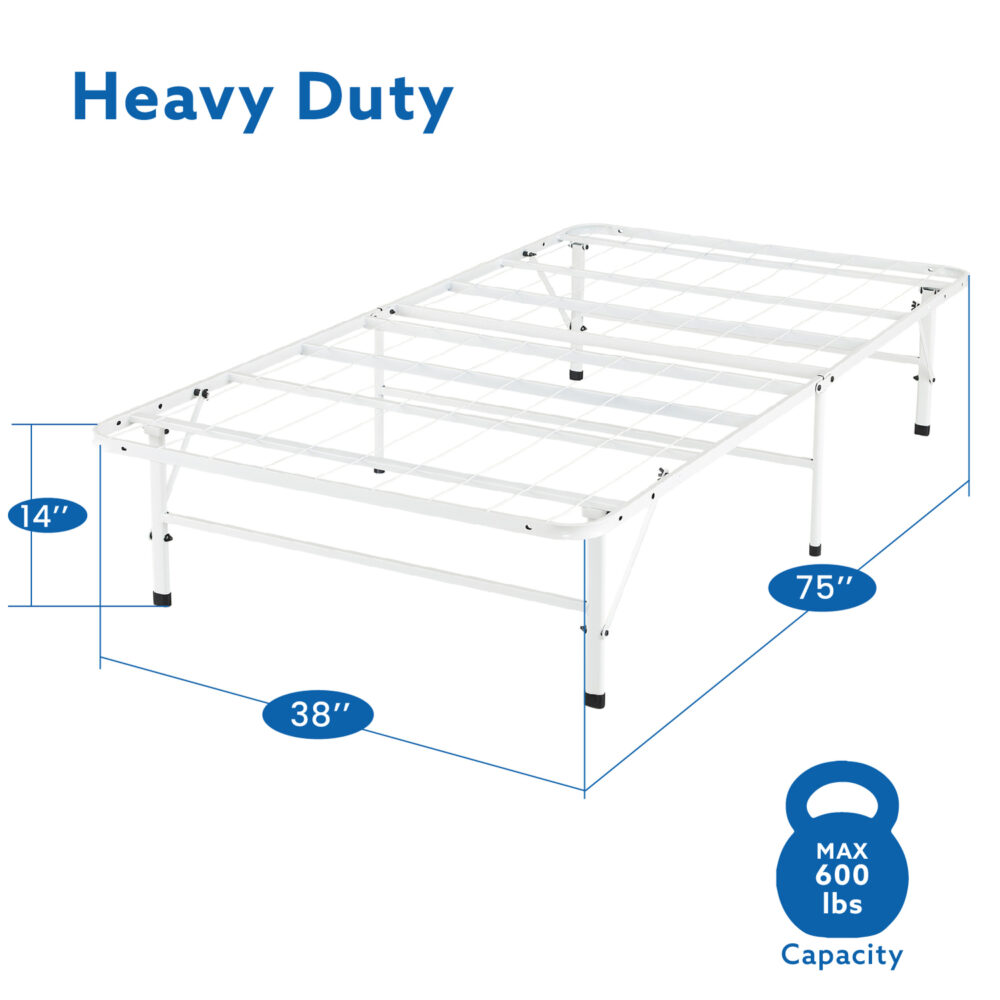 14″ Foldable Metal Platform Bed Frame by HomeStock - 23