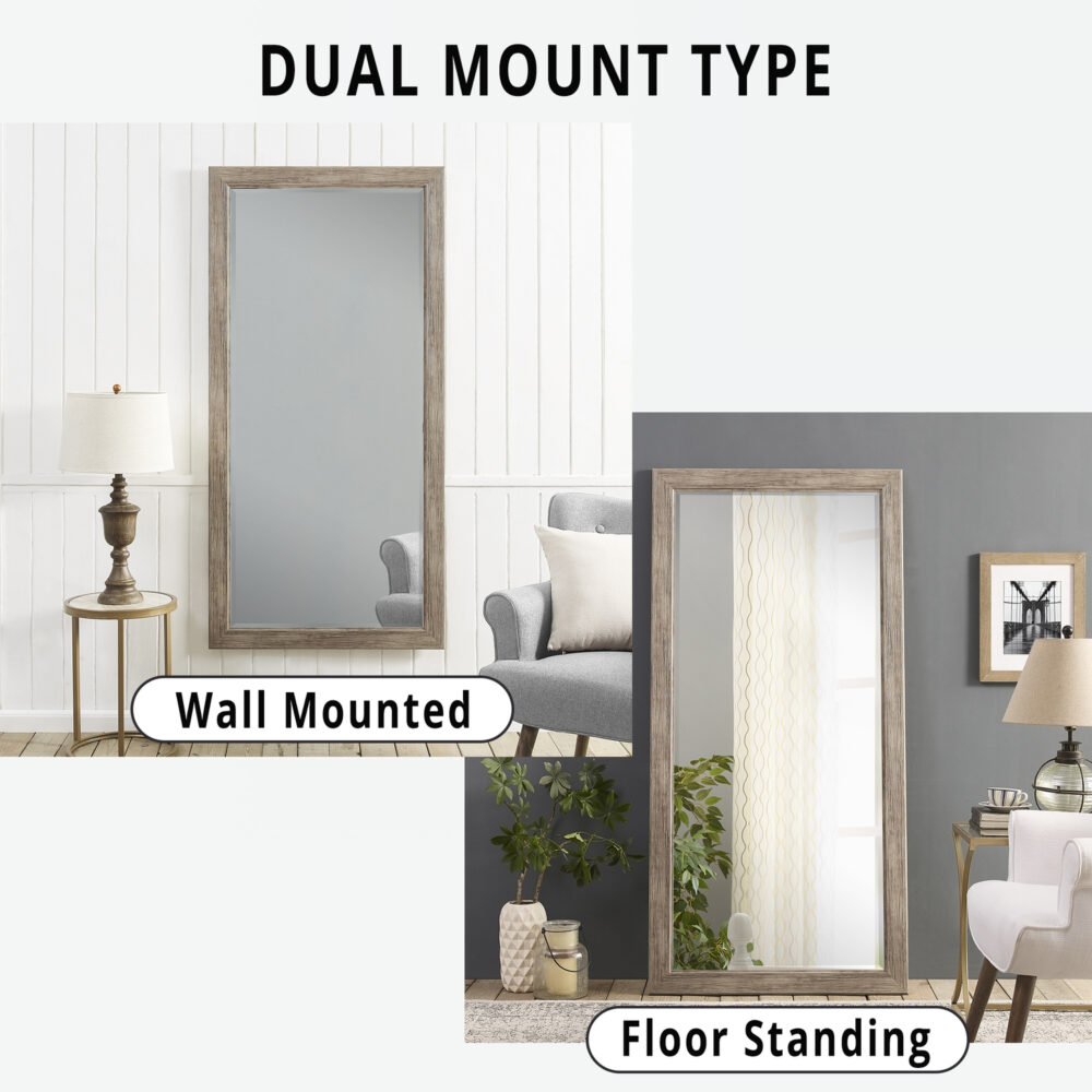 Framed Full Length Mirror by HomeStock - 9