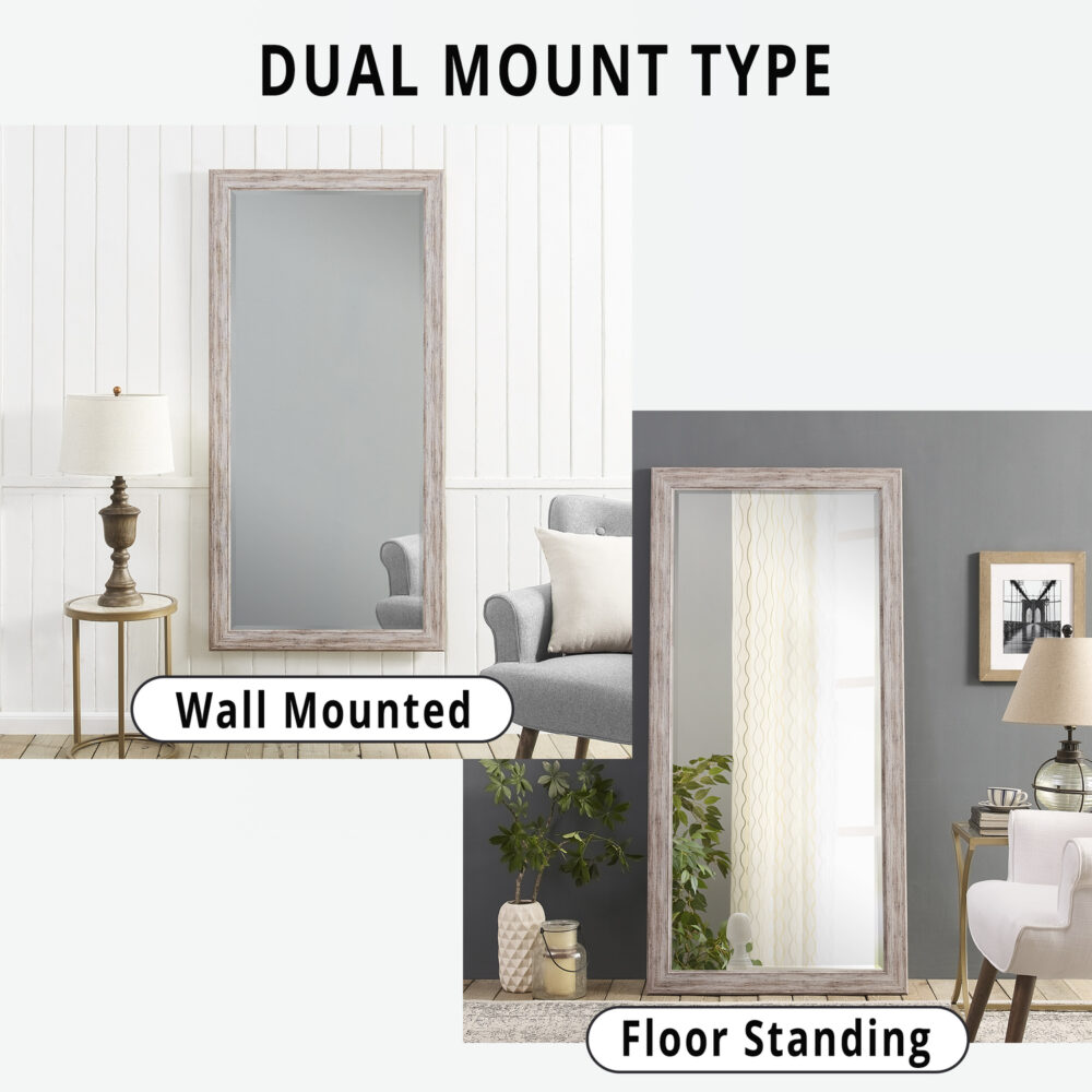 Framed Full Length Mirror by HomeStock - 14