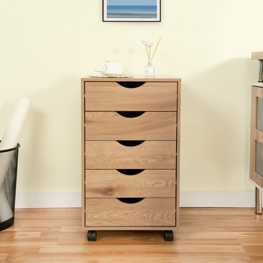 5 Drawers Office File Cabinet by HomeStock - 33