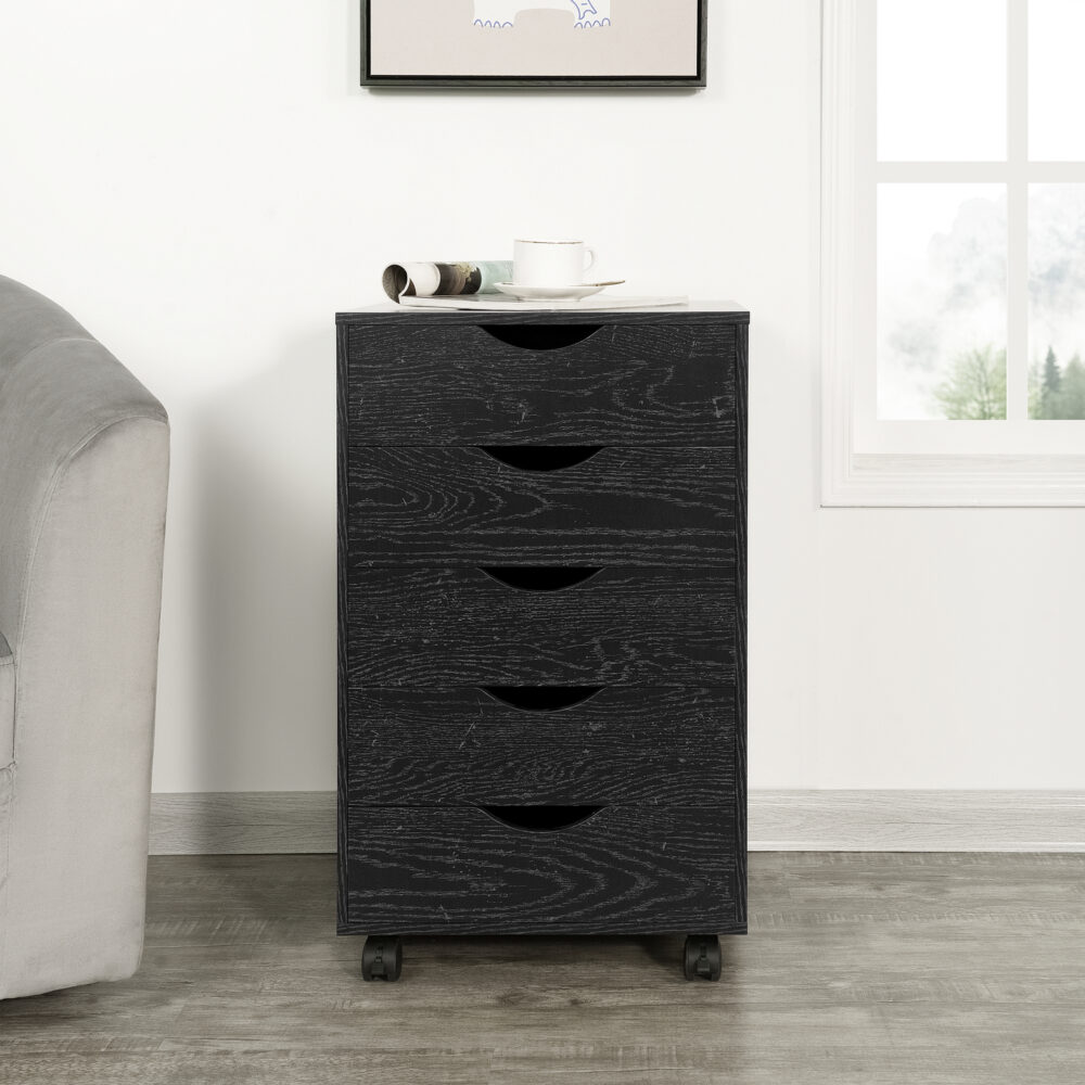 5 Drawers Office File Cabinet by HomeStock - 28