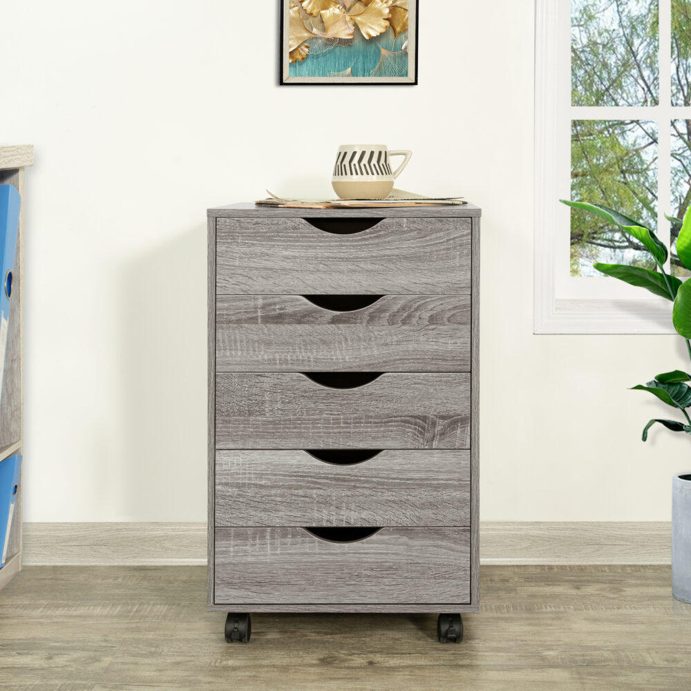 5 Drawers Office File Cabinet by HomeStock - 13