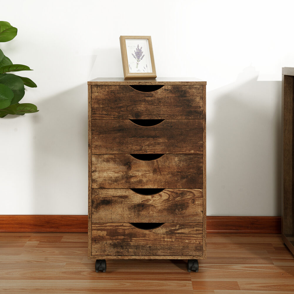 5 Drawers Office File Cabinet by HomeStock - 18
