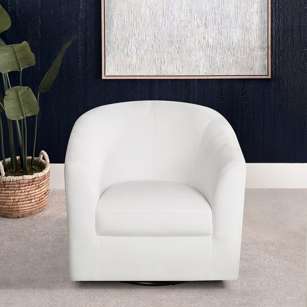 HomeStock Swivel Barrel Accent Chair - 28